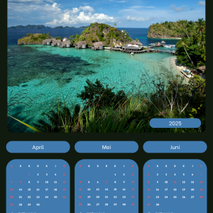Kalender Meja 4 lembar